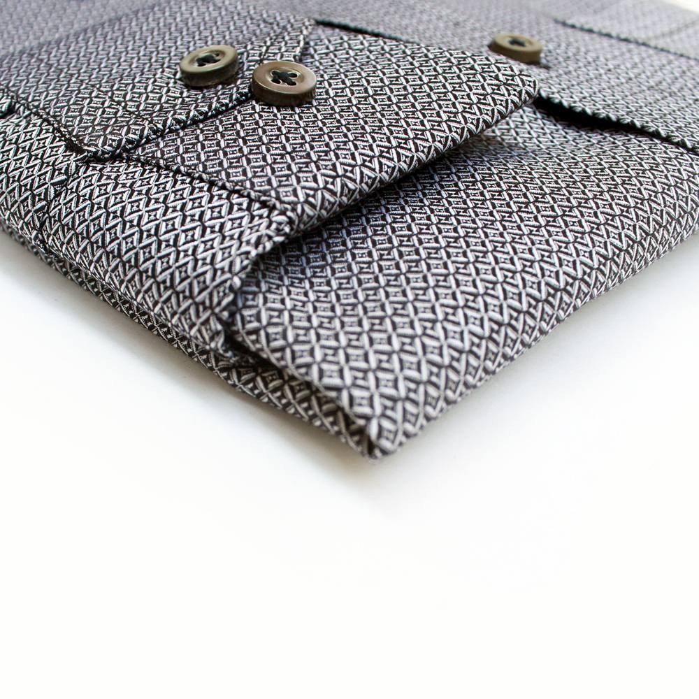 Black Luxury Shirt Diamond Pattern