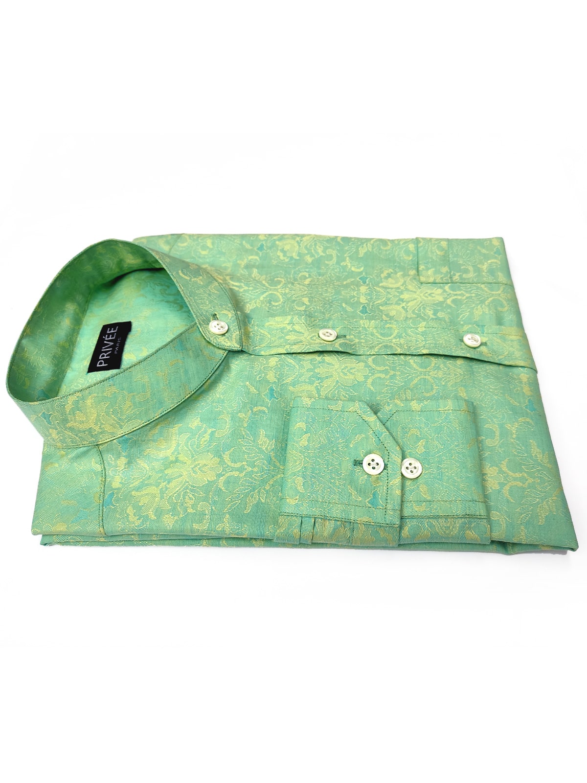 Privee Paris aquamarine wedding shirt