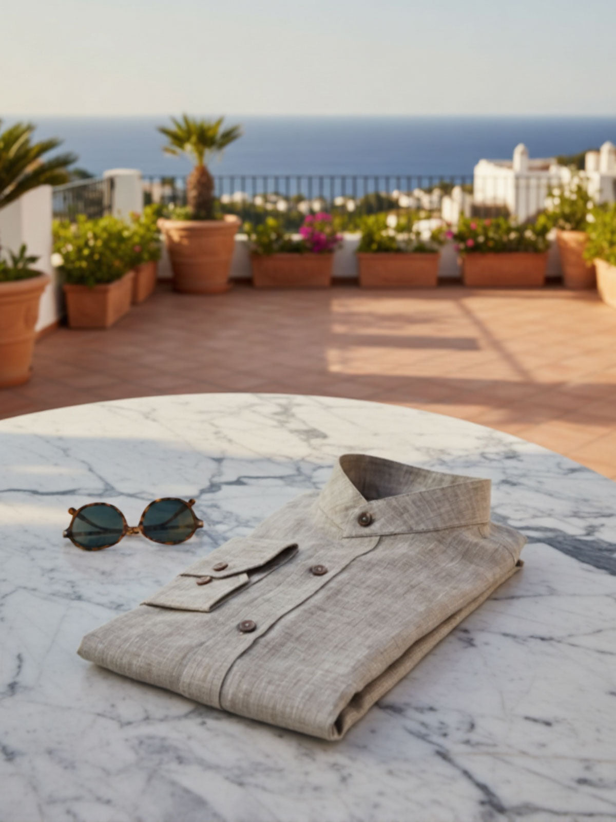 Irish Linen Shirts India (Beige)