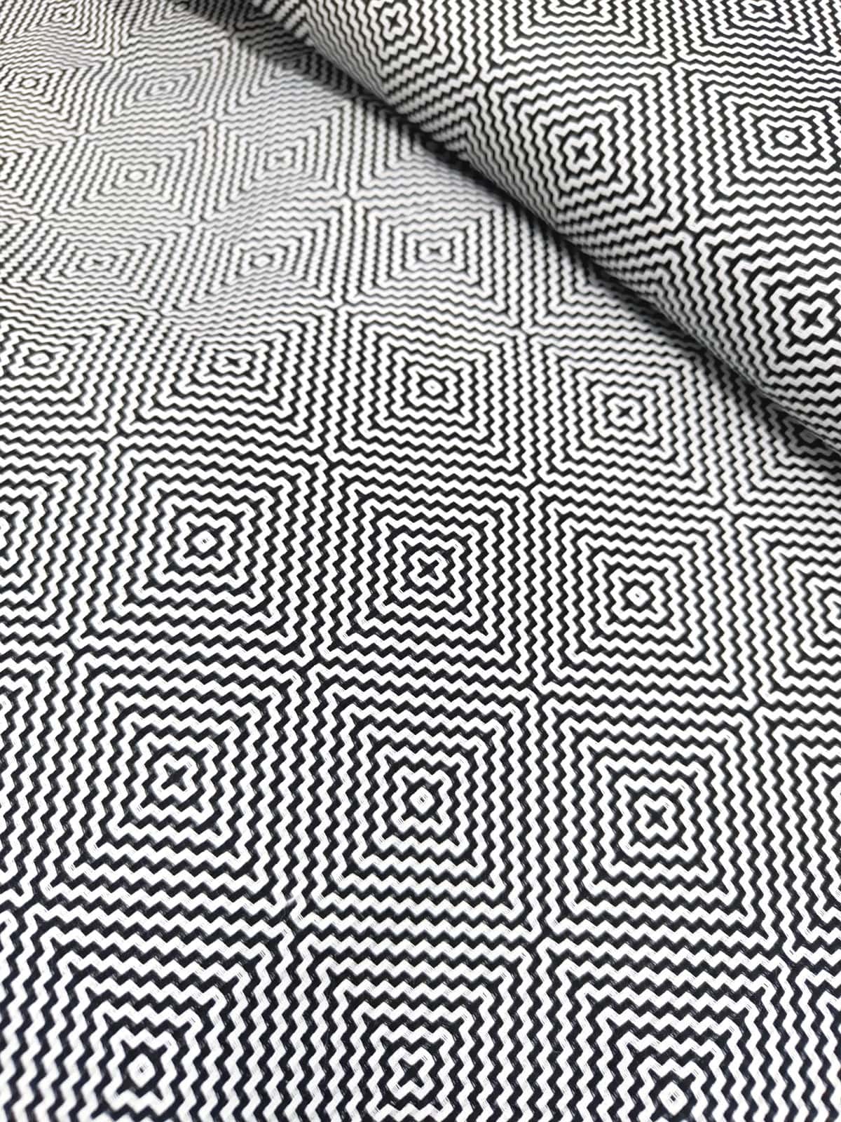 Black Grey Zigzag Shirt
