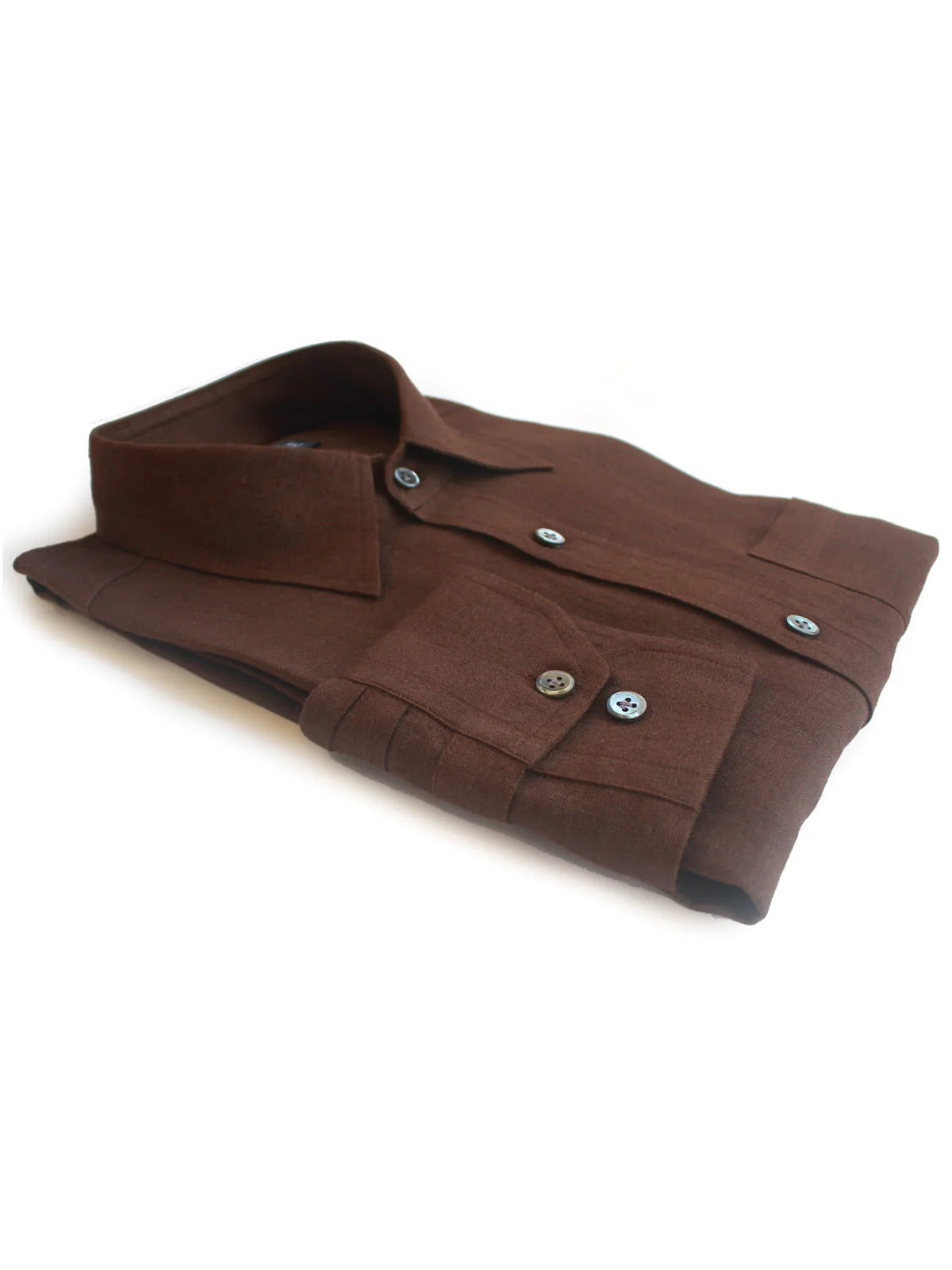 Coffee Brown Linen Shirts