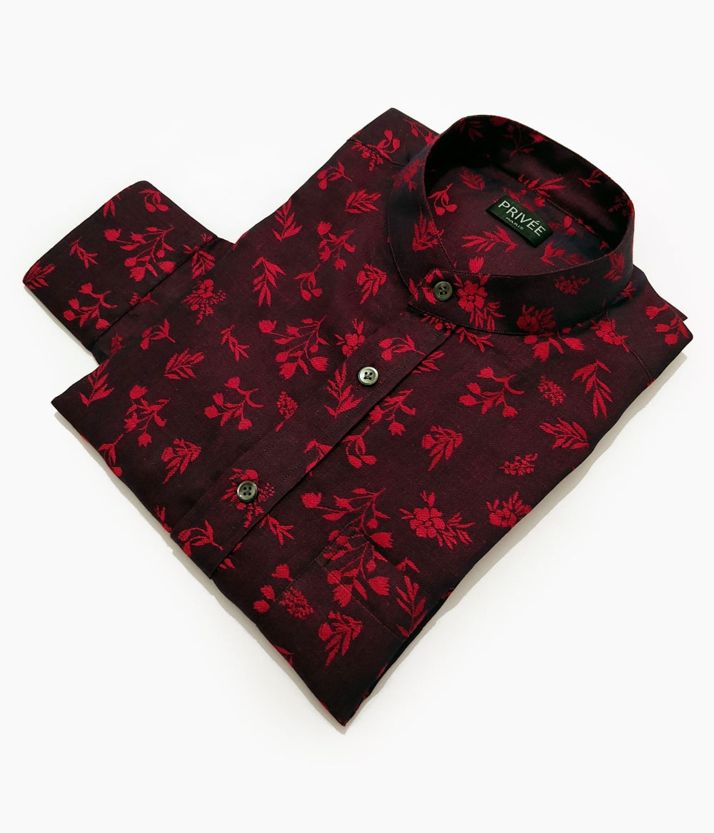 Cherry Red Wedding Shirts India