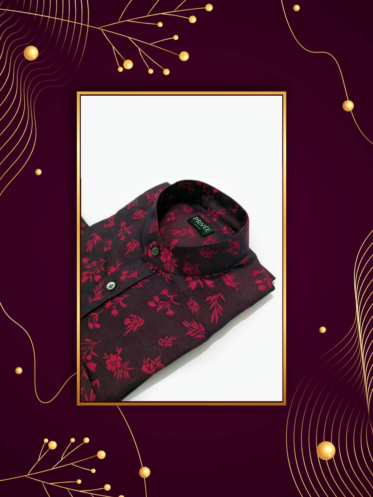 Cherry Red Wedding Shirts