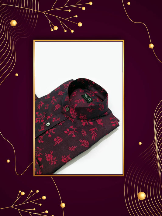 Cherry Red Wedding Shirts