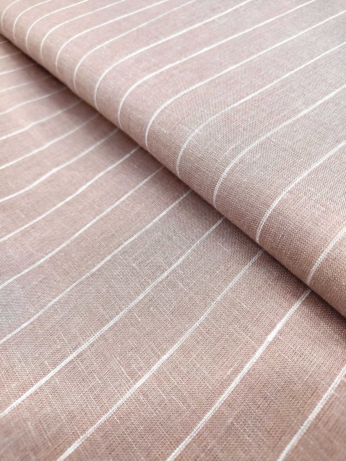 Priveeparis Cottage Cream Striped Linen Shirt