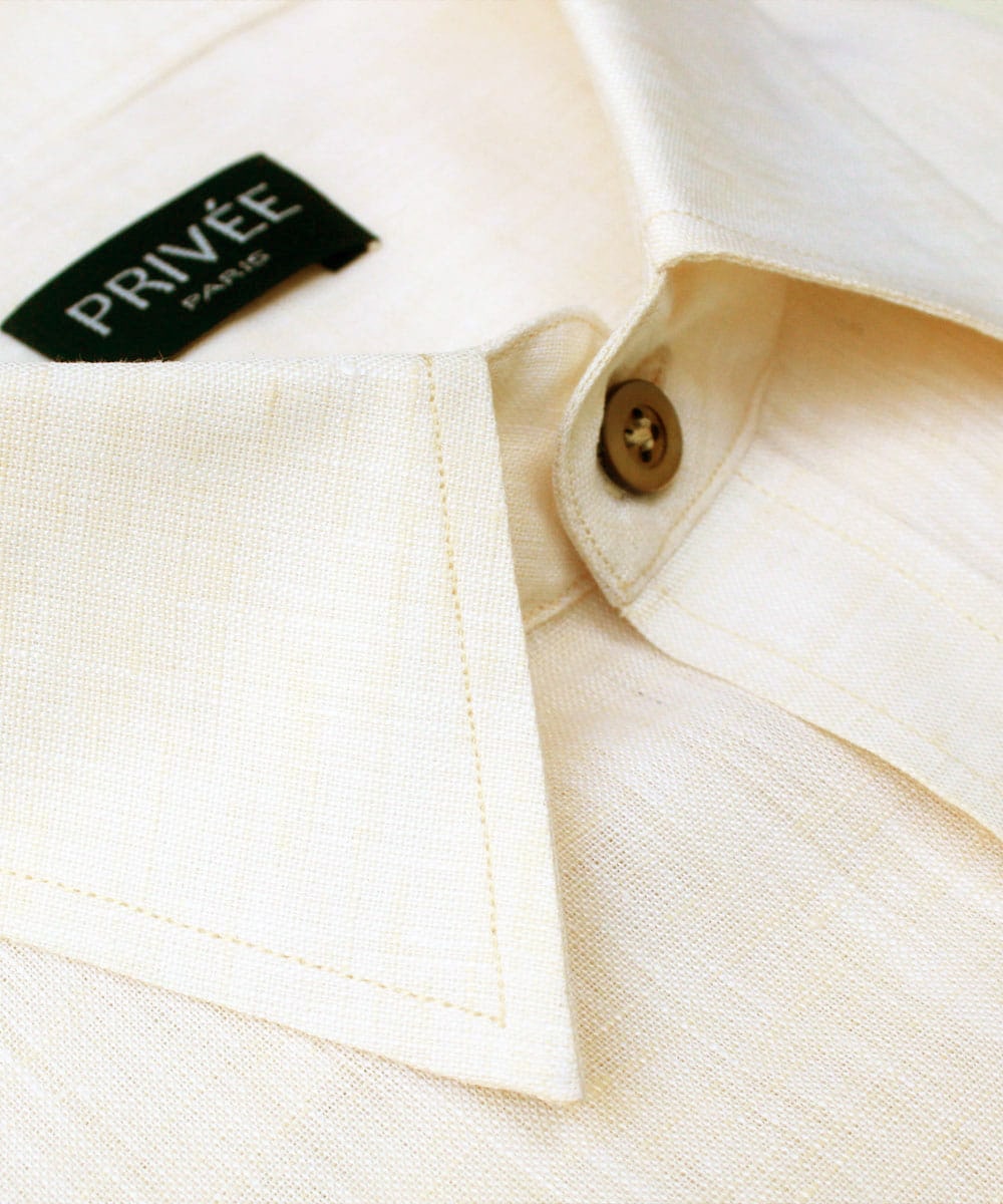 Cream Linen Shirt