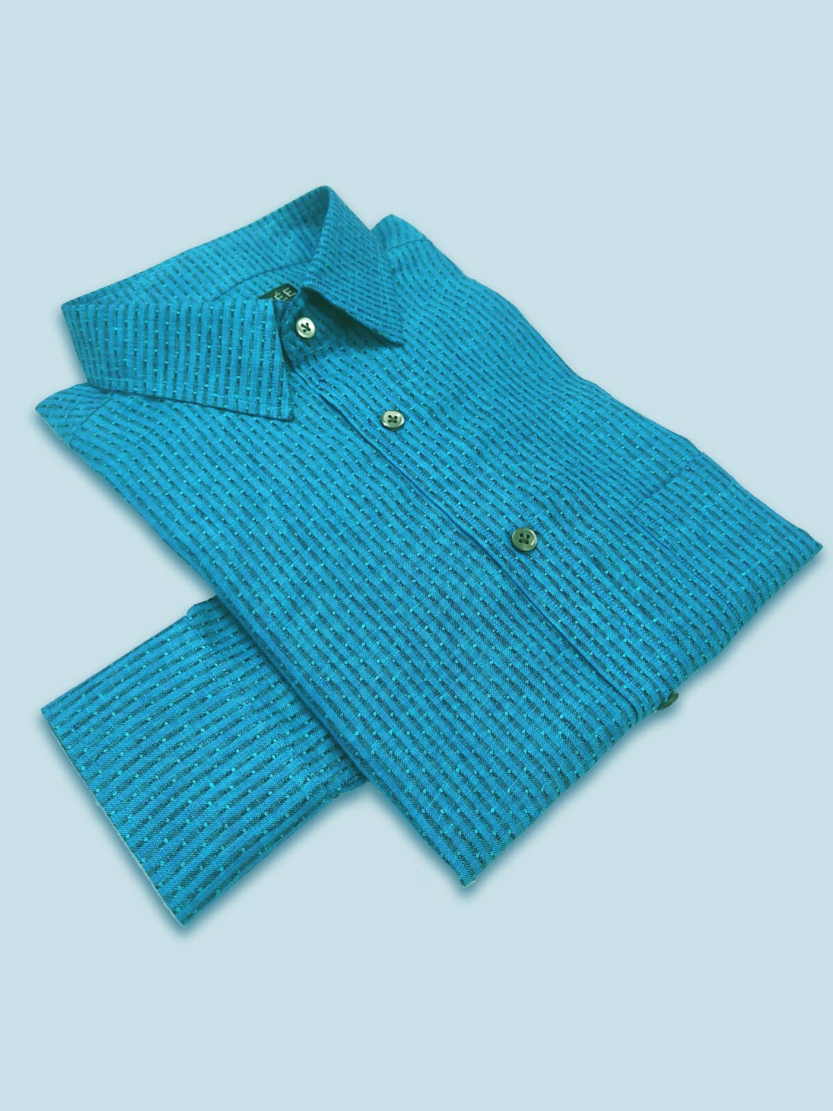 Privee Paris Crimson Blue Linen Shirt