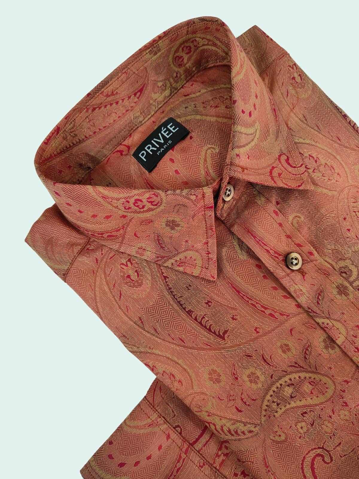 Dark Peach Wedding Shirts