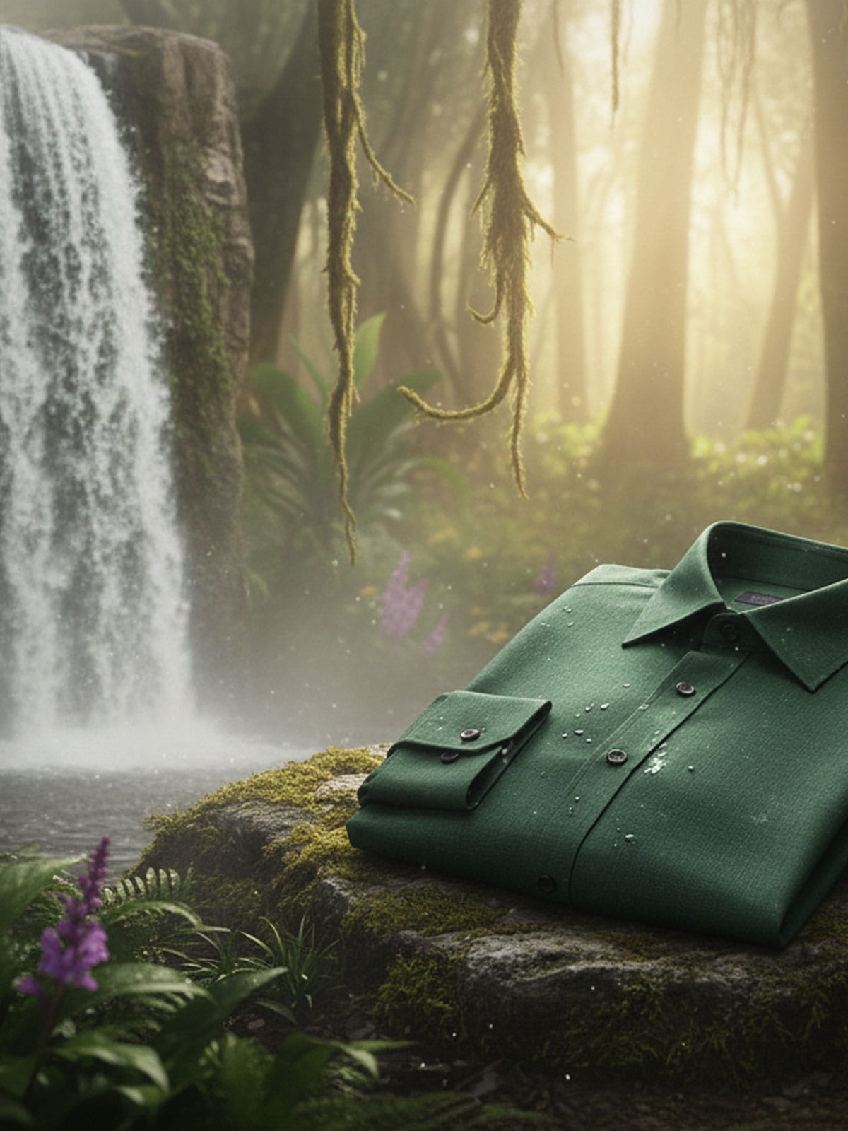 Emerald Green Linen Shirt Priveeparis