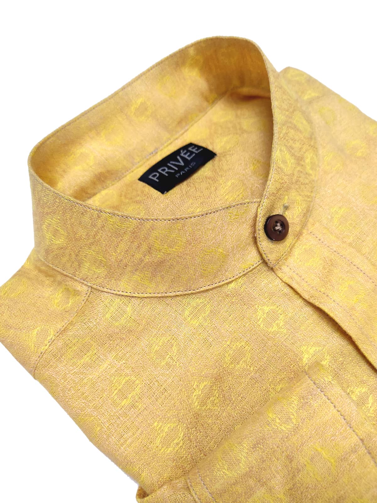 Golden Yellow Linen Shirt