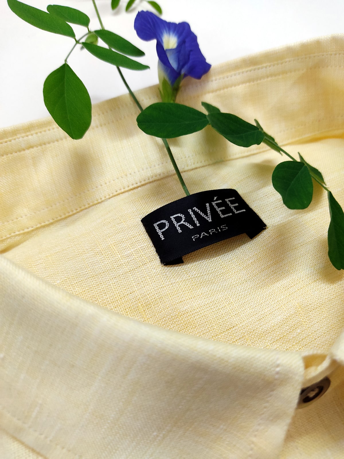 Light Yellow Linen Shirt India