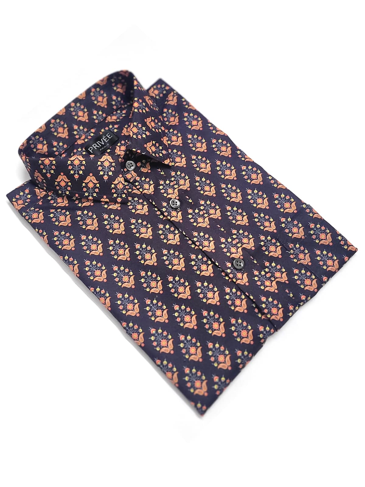 Floral Black Print Shirts