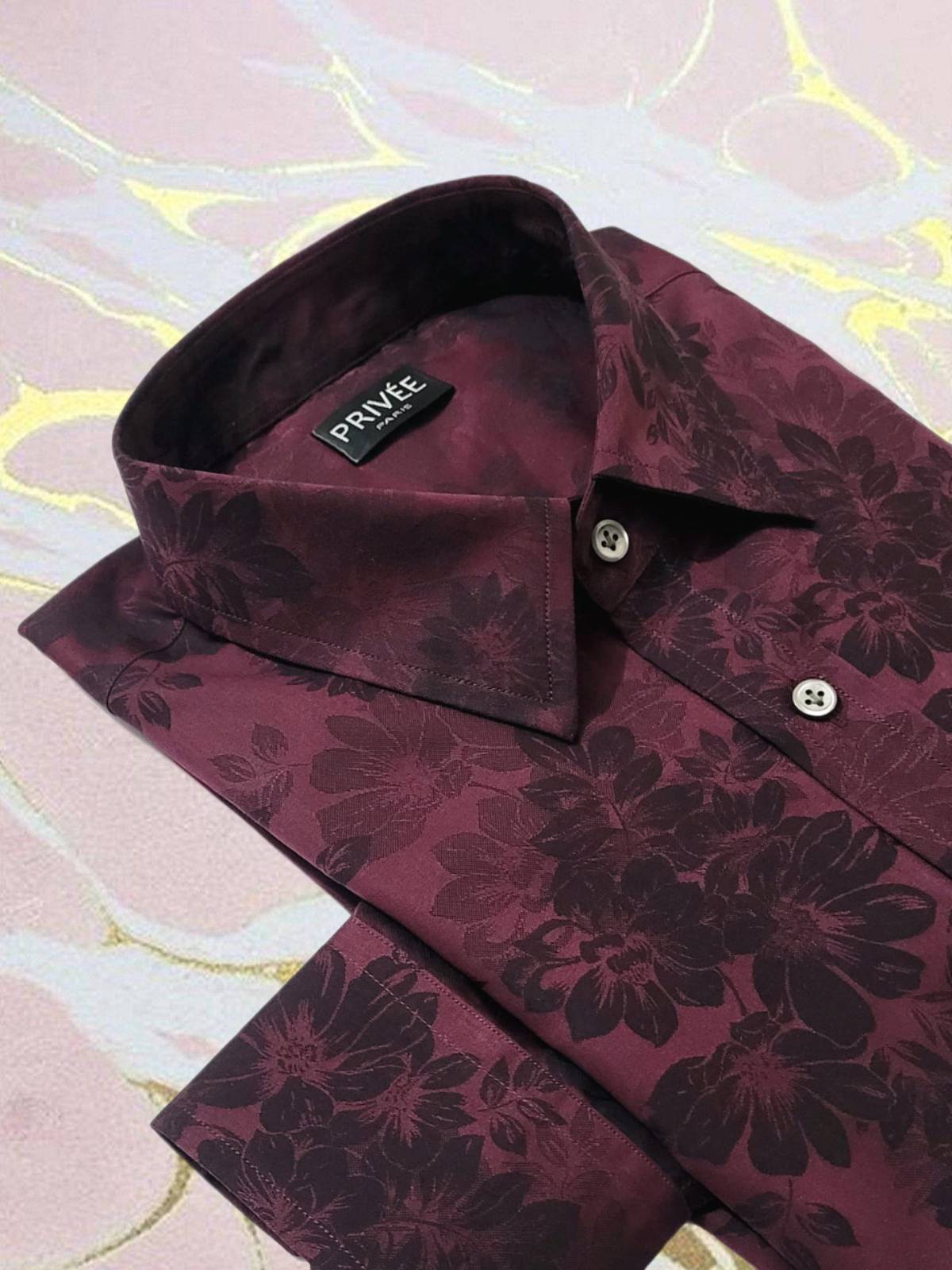 Maroon Luxury Wedding Shirt India