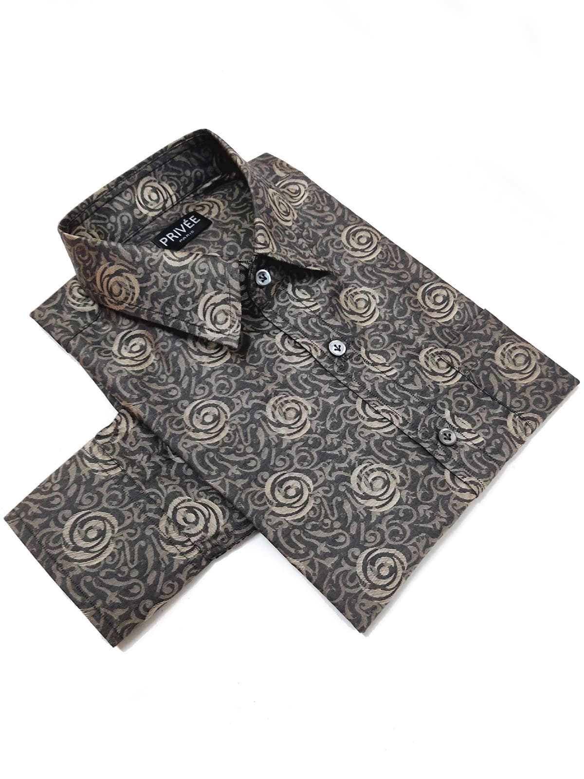 Privee Paris Metallic Rose Shirt