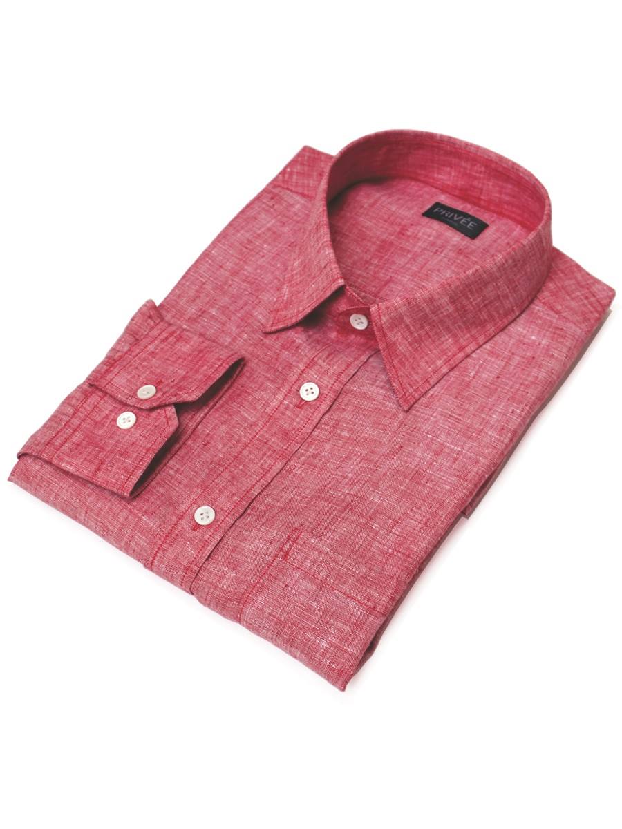 Red Linen Shirts