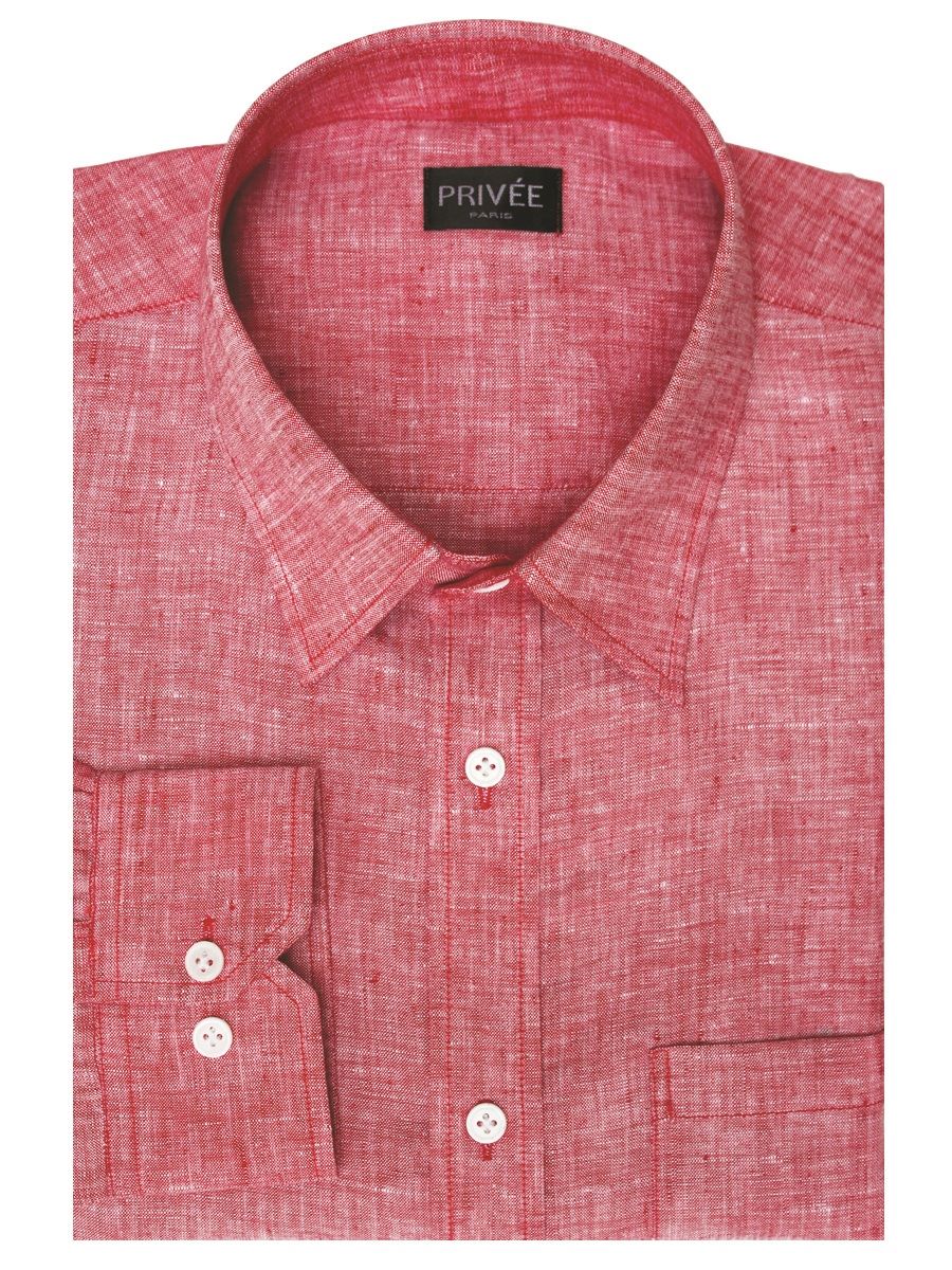 Red Linen Shirt