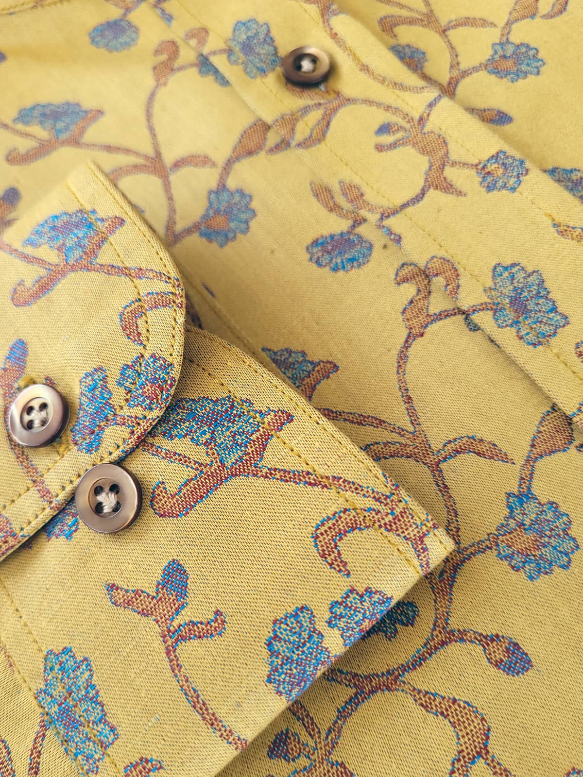 Royal Yellow Linen Luxury Shirt