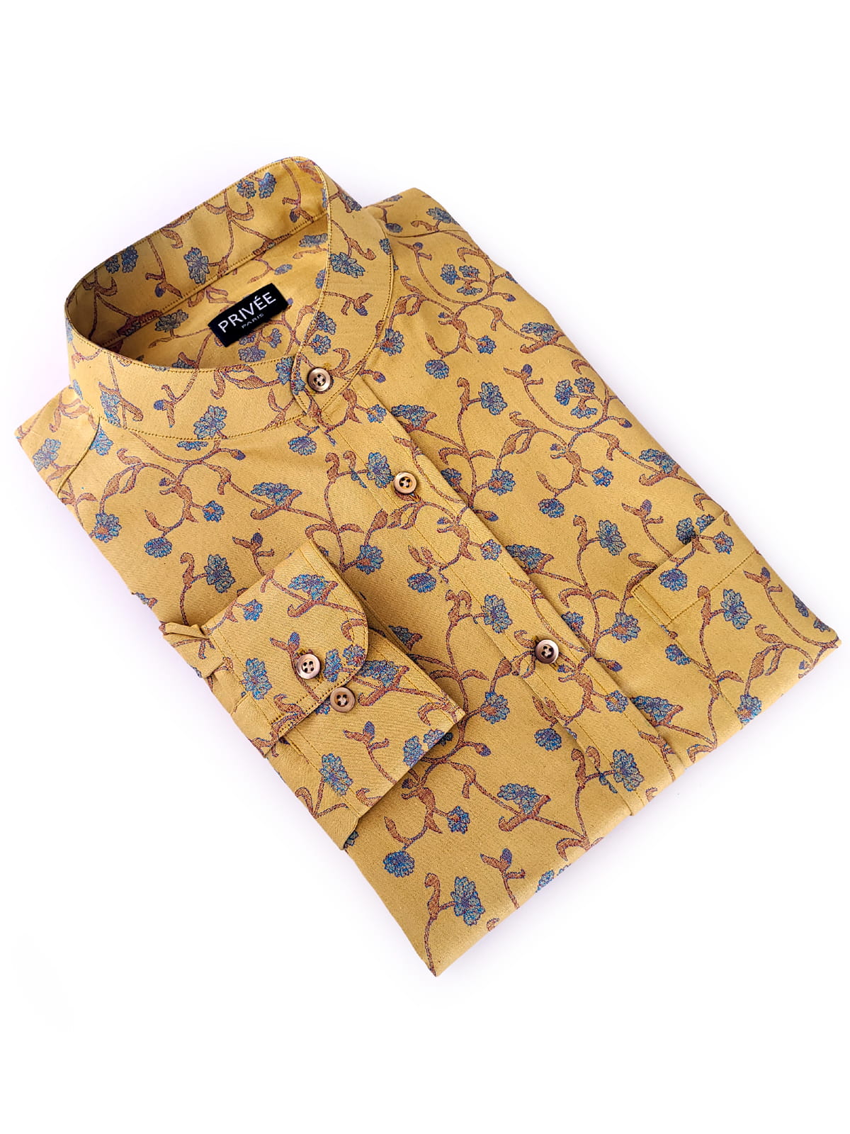 Royal Yellow Linen Luxury Shirt