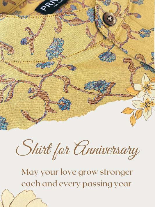 Royal Yellow Linen Luxury Shirt (Anniversary Edition)
