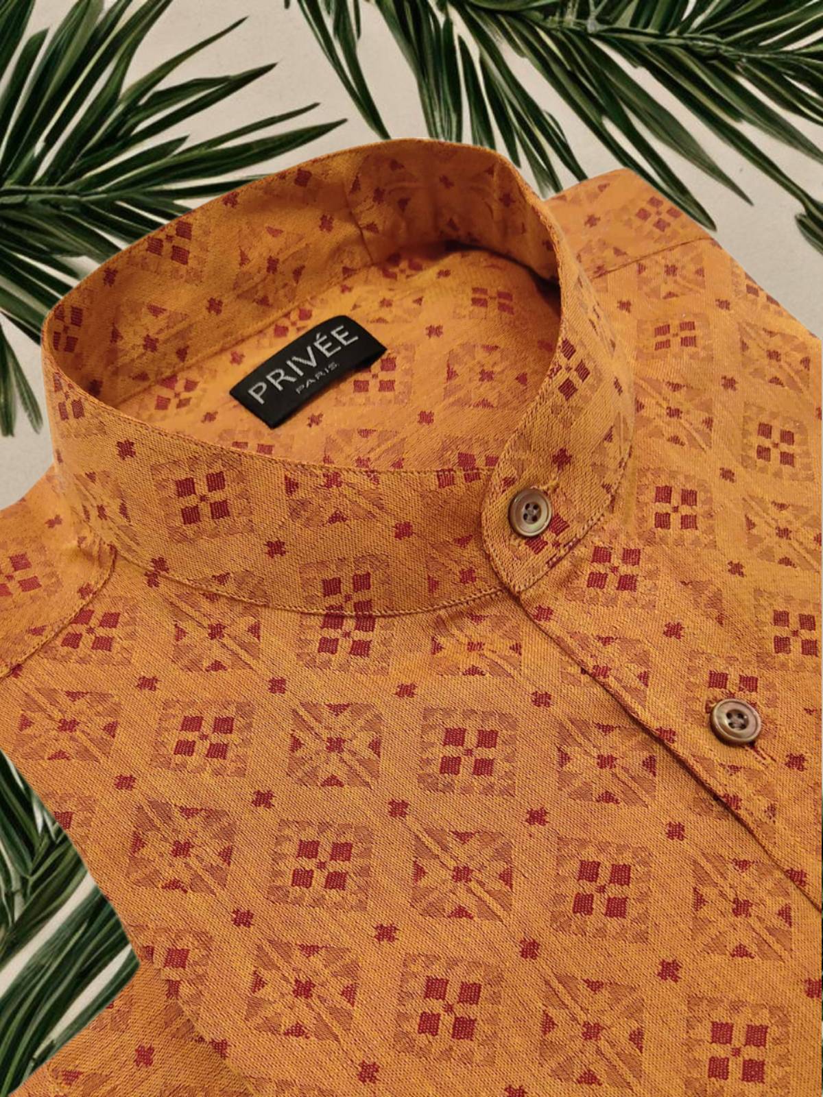 Turmeric Saffron Wedding Shirt India
