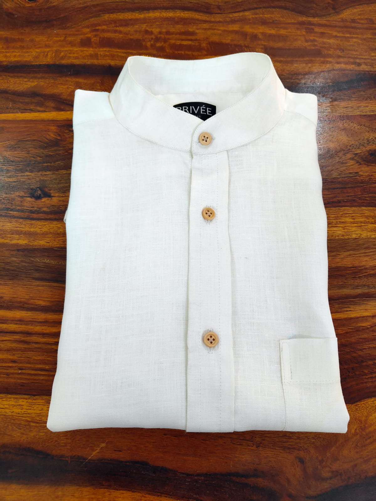 Pristine White Linen Shirt for Honeymoon Traveler