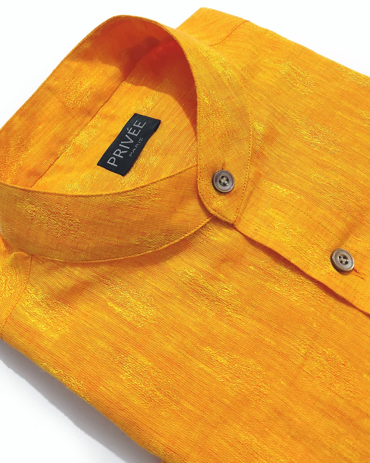 Yellow Linen Wedding Shirts for Men