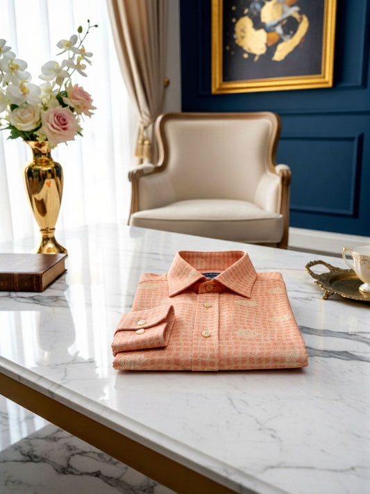 Amber Linen Wedding Shirt India