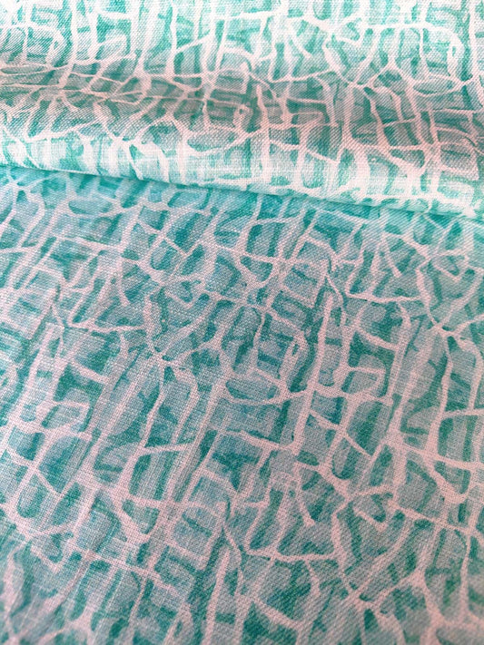 Aqua Splash Print Shirt (Half Sleeves)