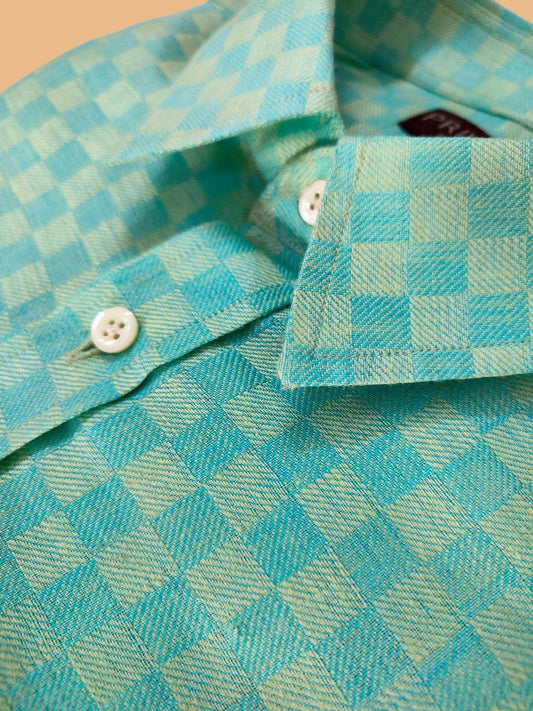 Aquamarine Linen Shirt