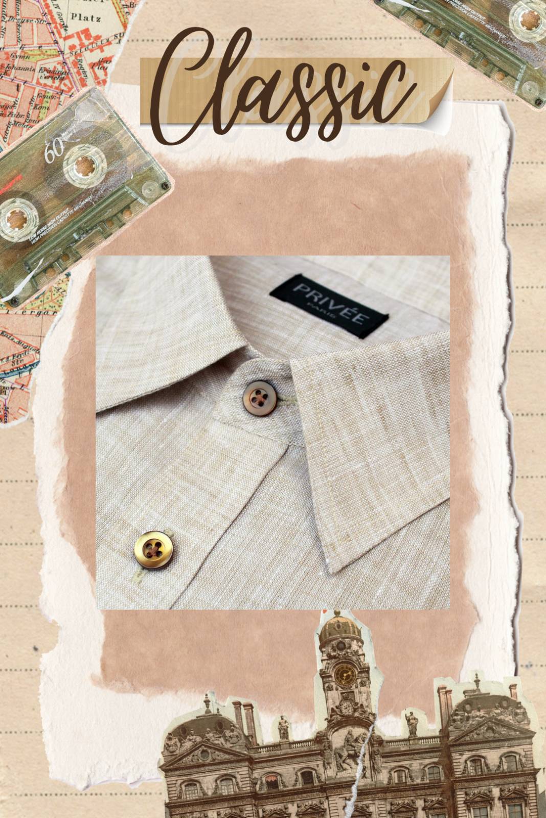 Beige Linen Shirt (Timeless Classic)