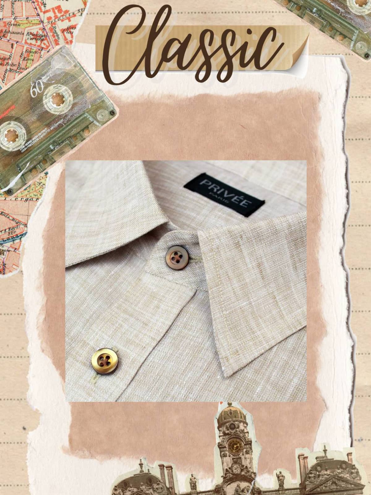 Beige Linen Shirt (Timeless Classic)