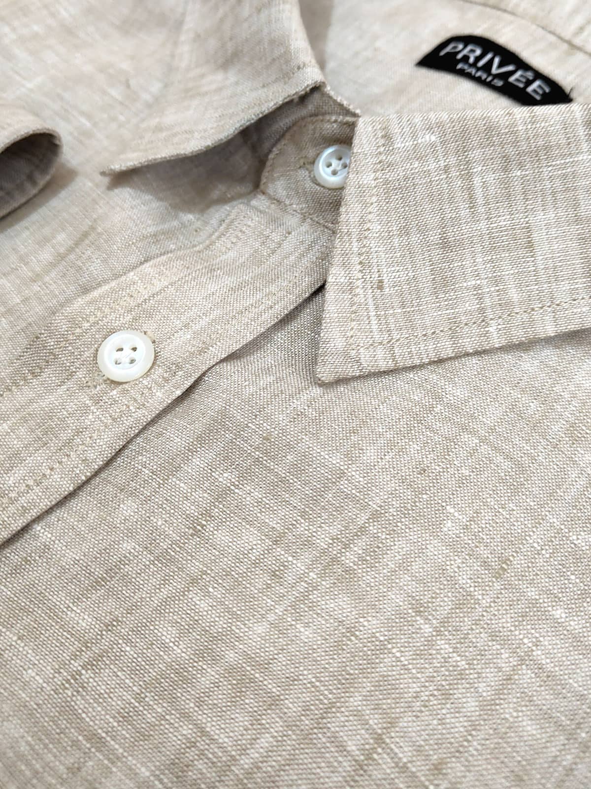 Beige Linen Shirts