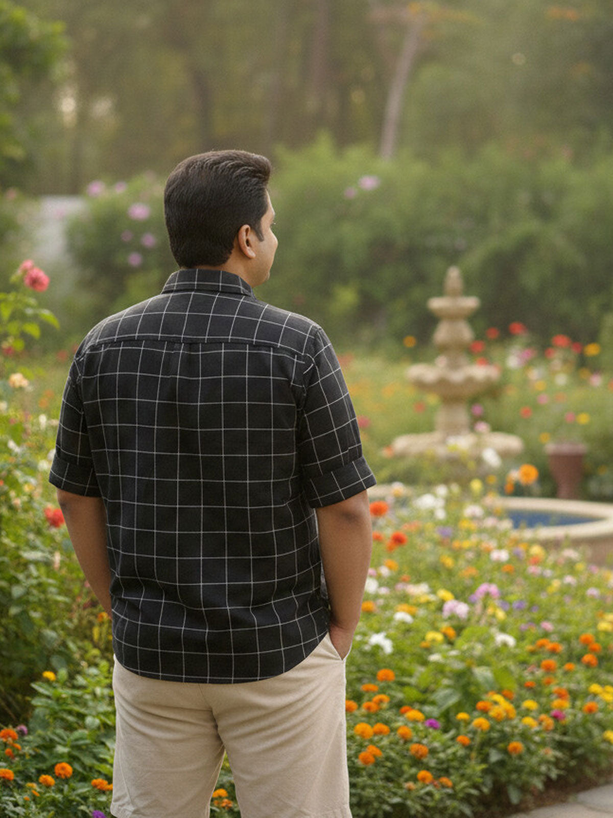 Black Check Shirts india