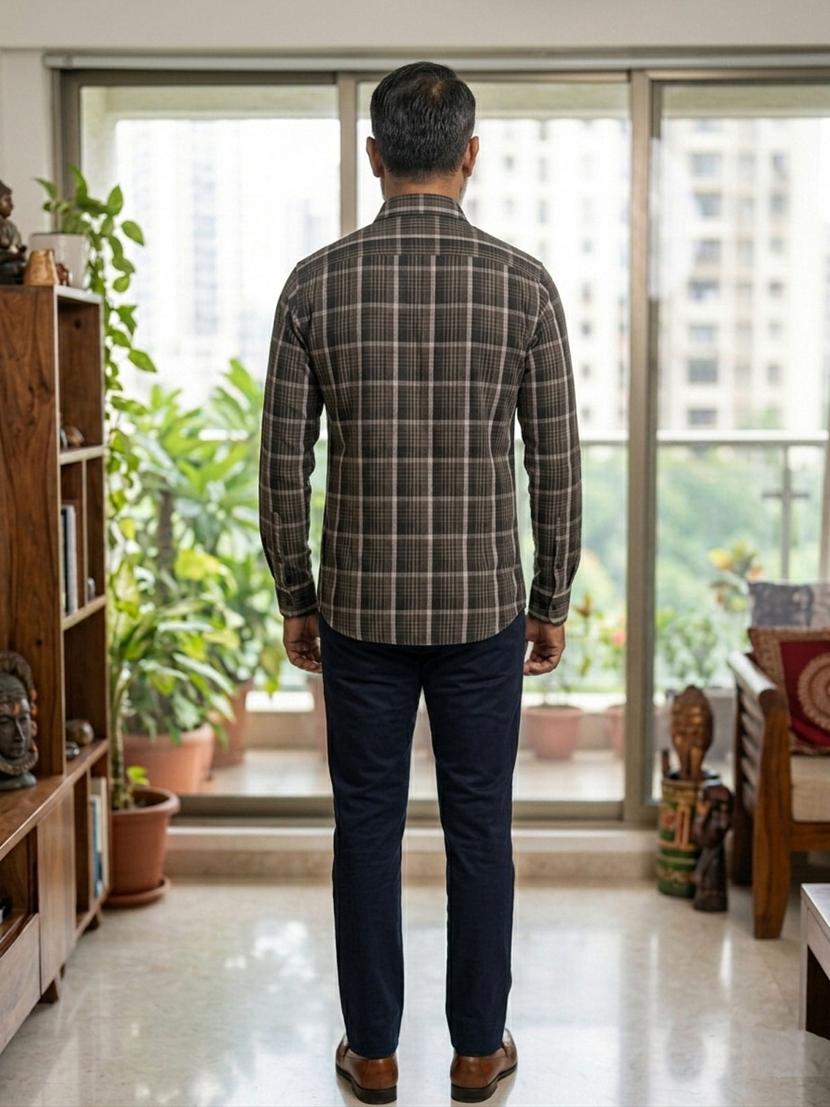 Black White Check Shirt Privee Paris
