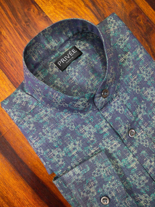 Blue Forest Linen Shirt