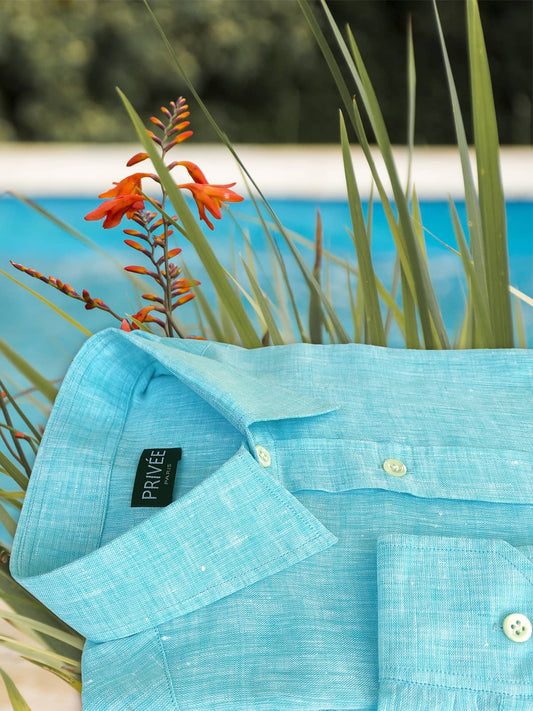 Bluewater Breeze Cocktail Linen Shirts India