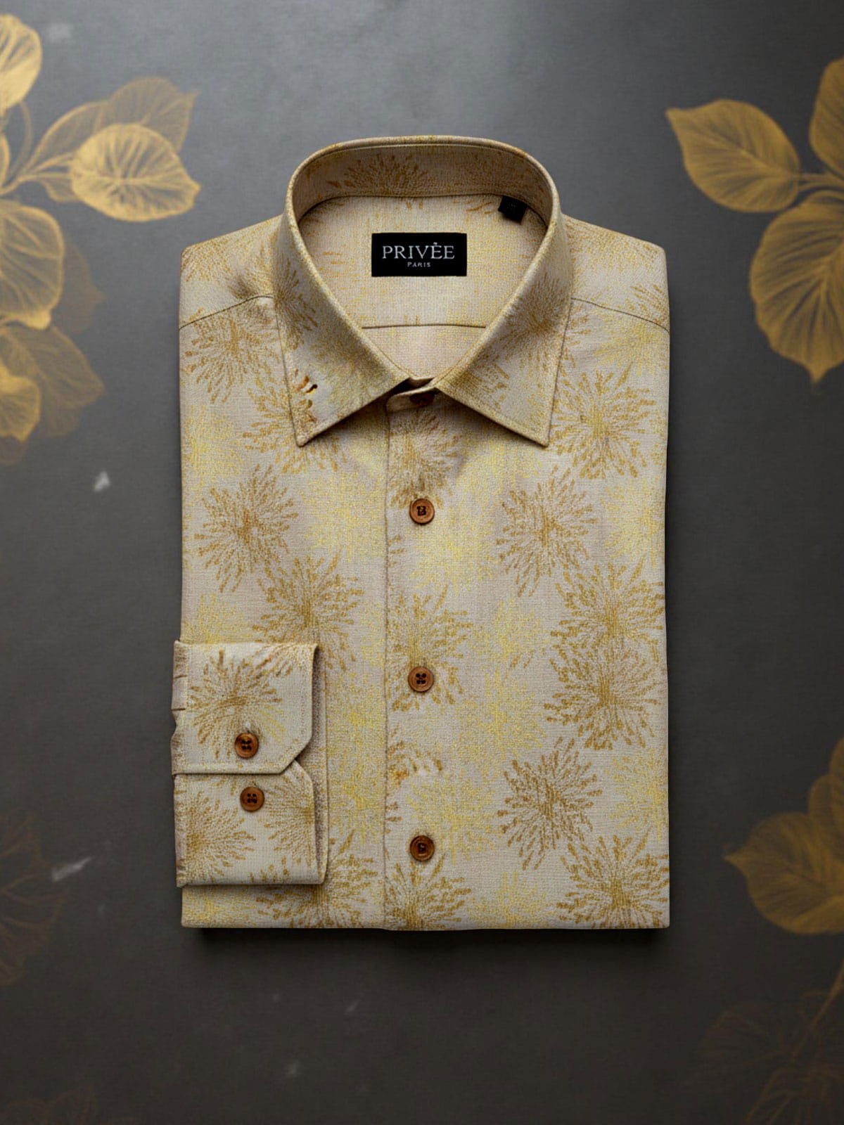 Bronze Beige Wedding Shirt