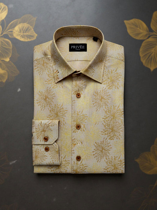 Bronze Beige Wedding Shirt