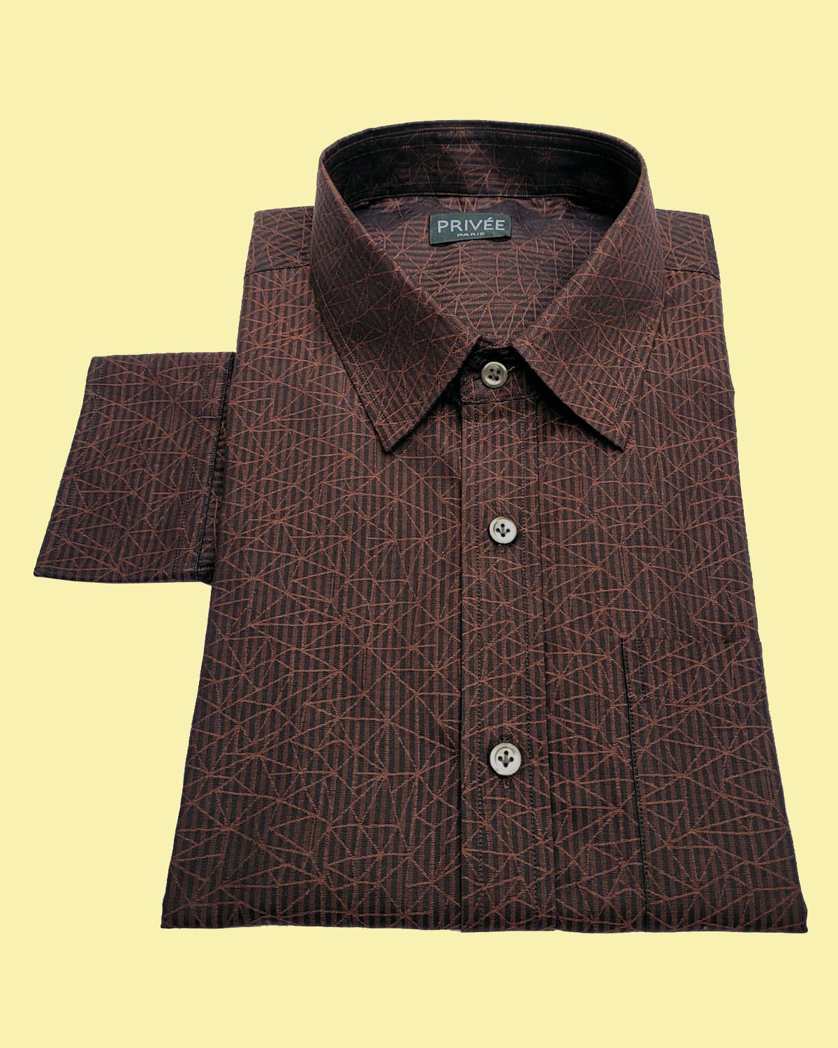 Brown Party Wear Shirt