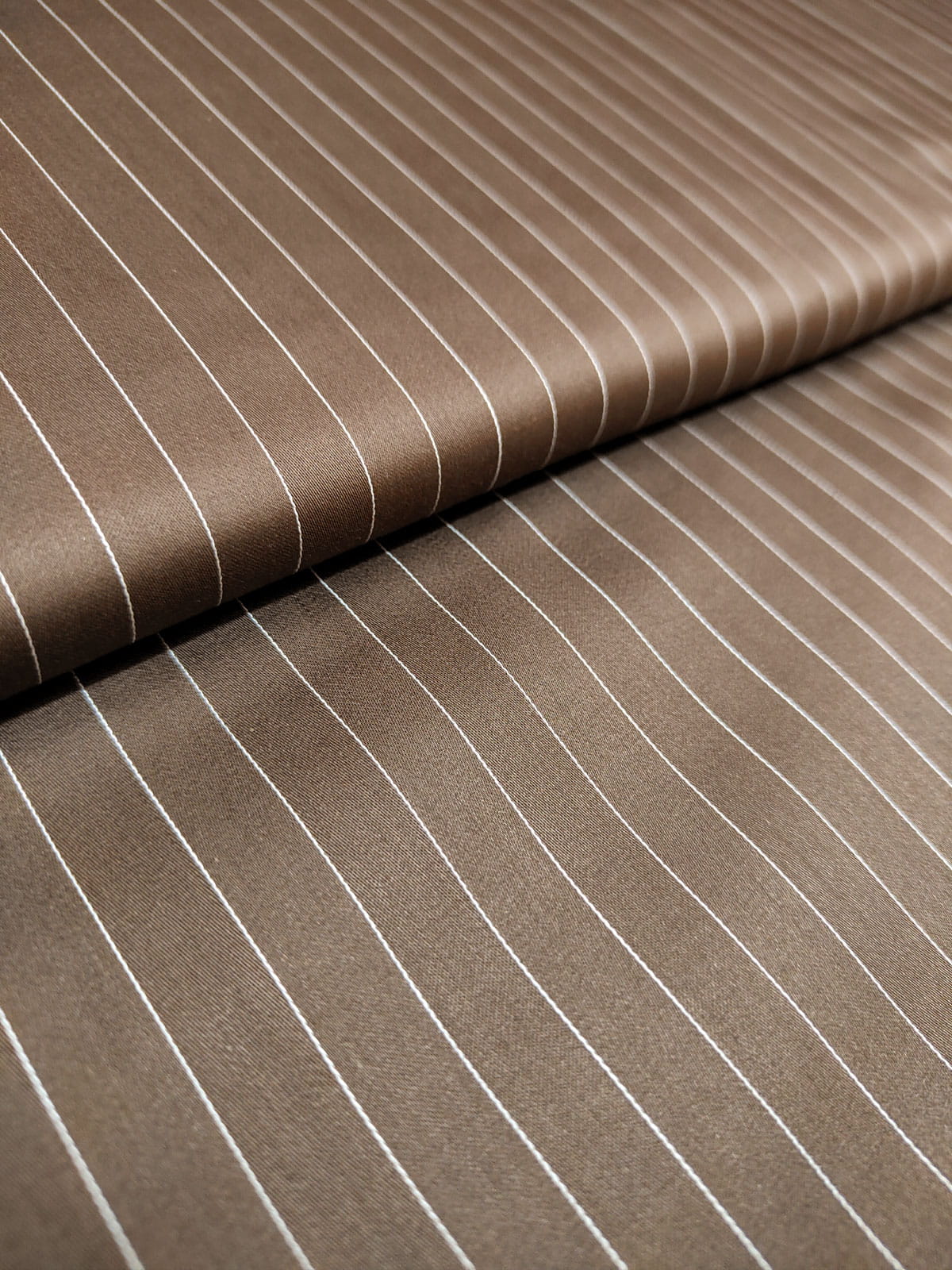 Brown Pinstripe Shirt