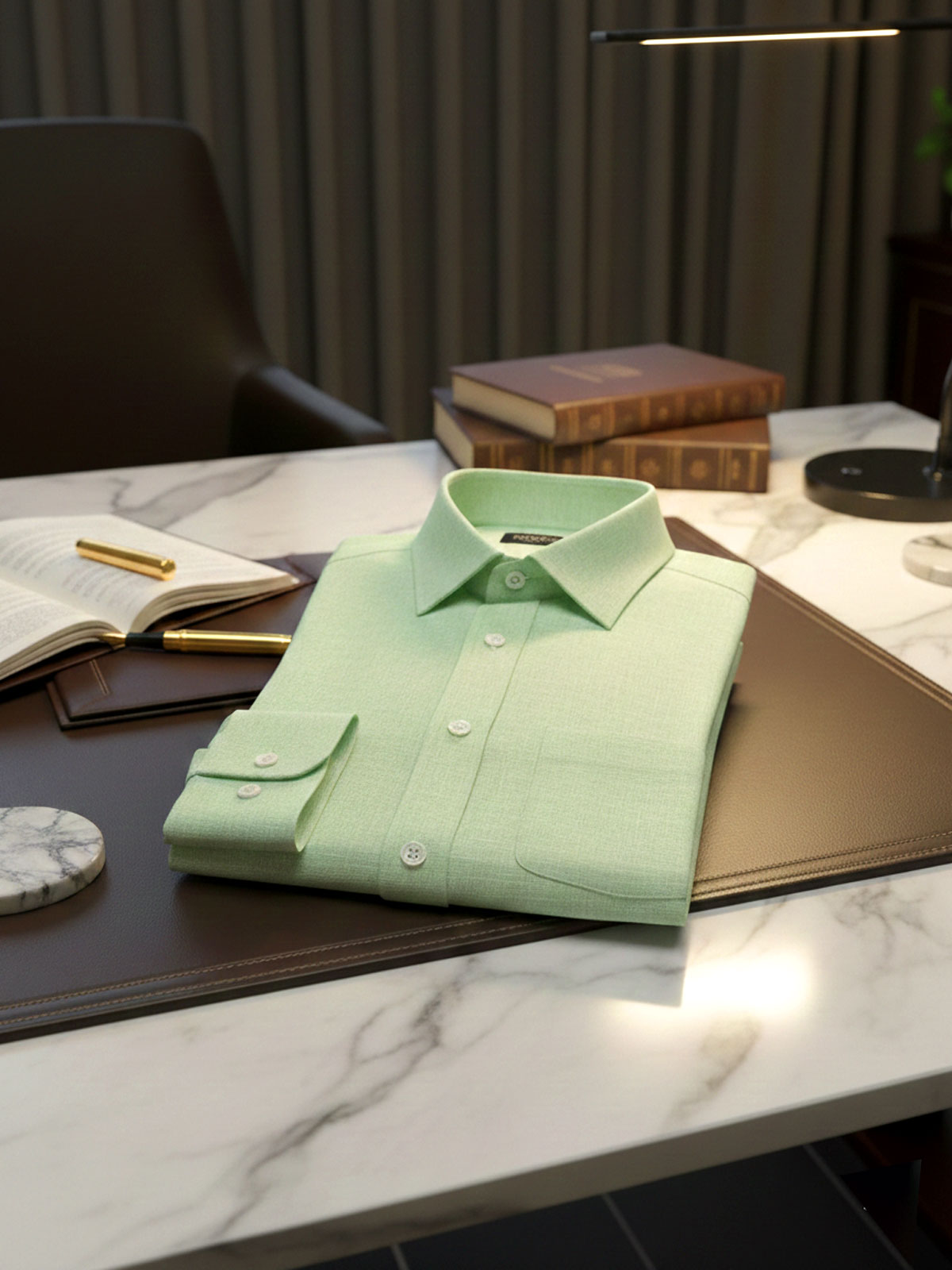 Celery Ice Linen Shirt India