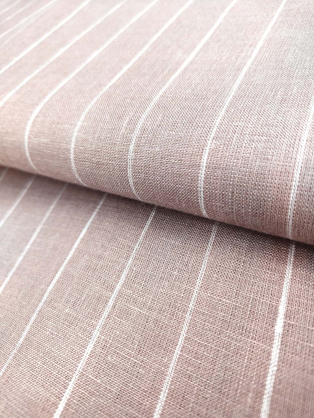 Cottage Cream Striped Linen Shirts