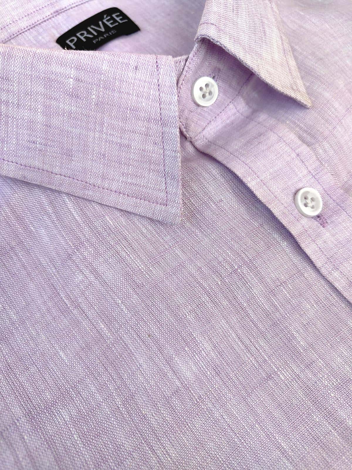 French Lilac Linen Shirt