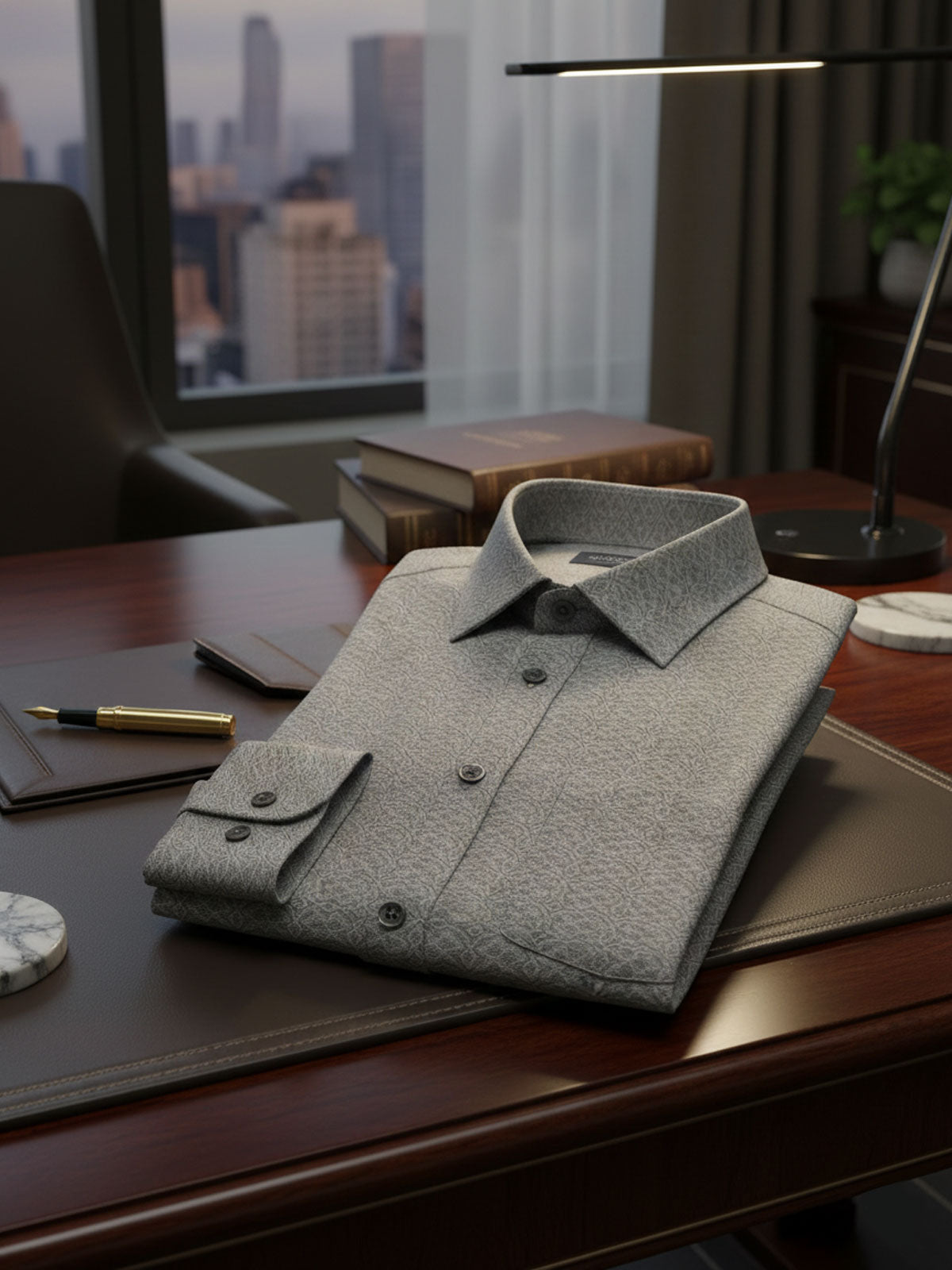 Grey Designer Shirt Privee Paris