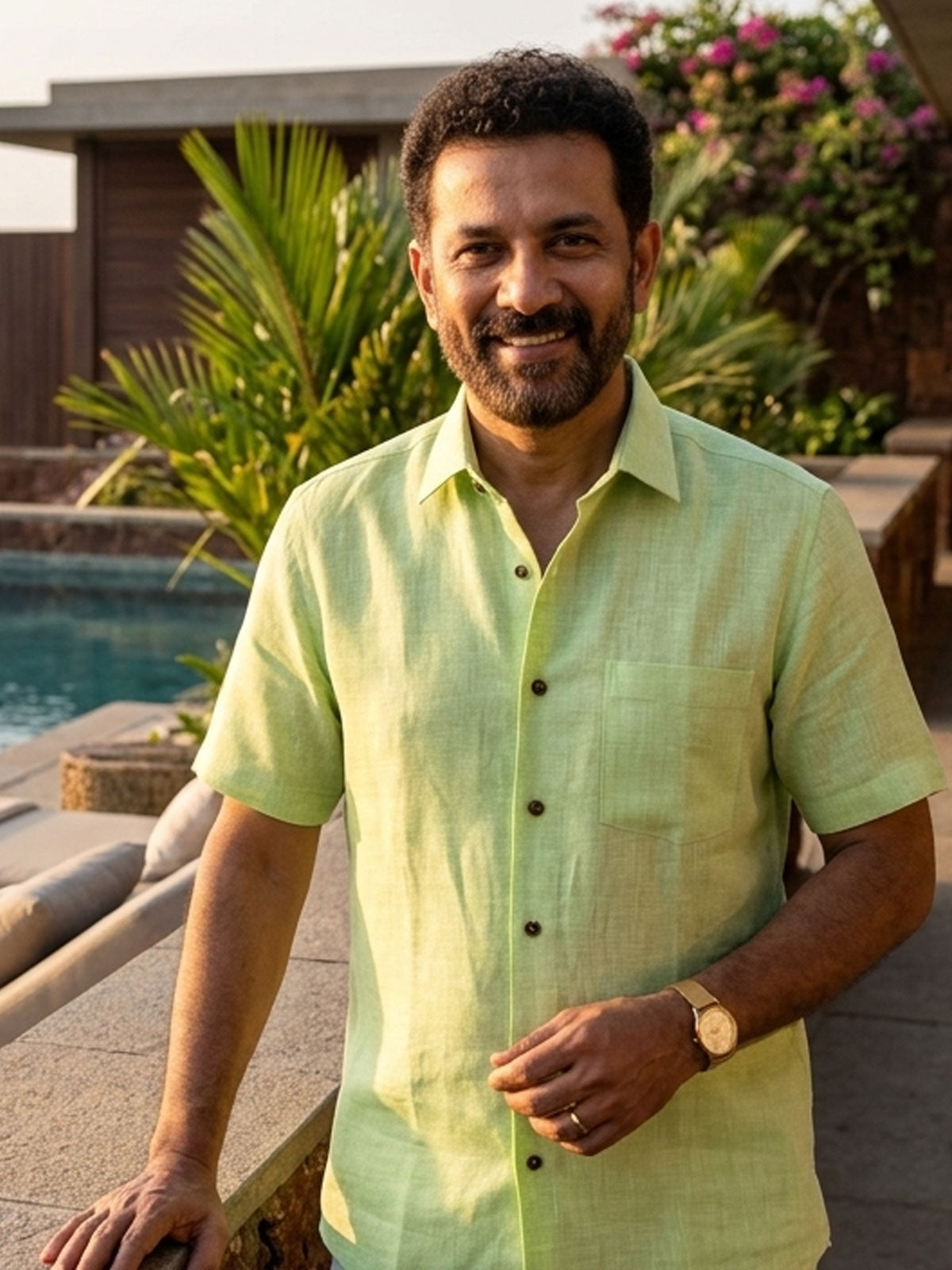 Light Green Linen Shirt