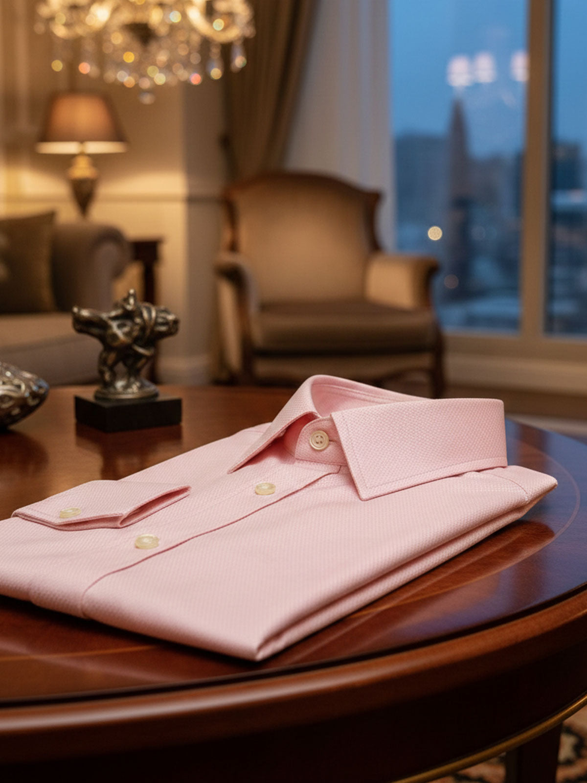 Priveeparis Light Pink Shirt (Textured)