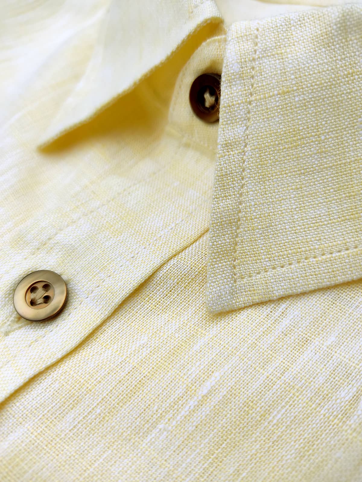 Light Yellow Linen Shirt