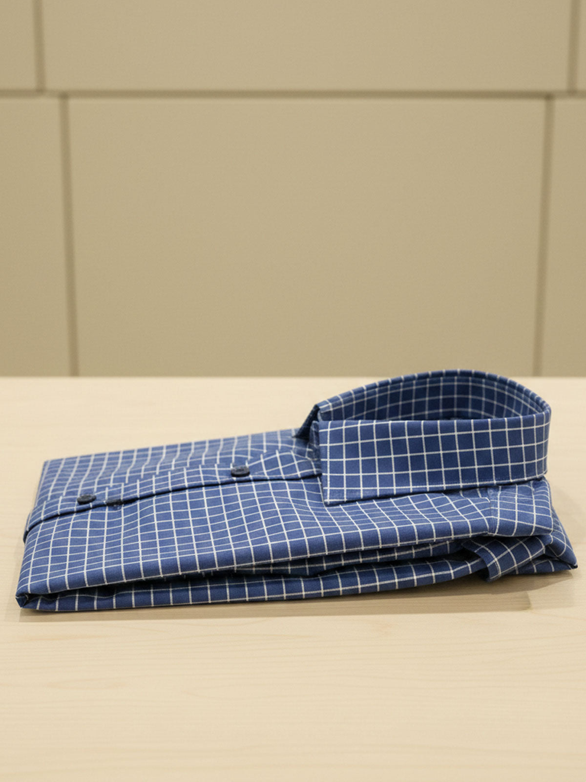 Luxe Blue Check Shirt