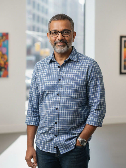 Luxe Blue Check Shirt