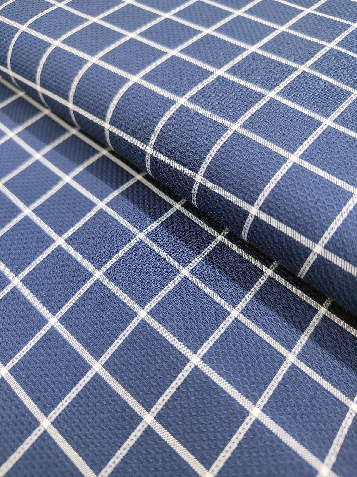 Luxe Blue Check Shirt Privee Paris